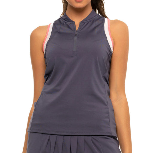 Lucky in Love My Favorite Zip Womens Golf Tank Top - CONCORD 502/XL