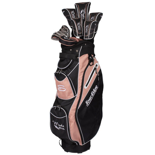 Tour Edge Moda Silk Womens Complete Golf Set - Blk/Rose Gold/Right Hand Reg