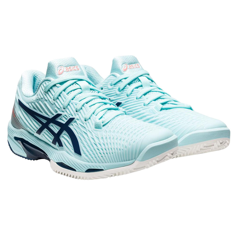 Asics Solution Speed FF 2 Womens Clay Tennis Shoes - 11.0/Clear Blu/Indgo/B Medium