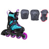 K2 Marlee Pro Pack Light Blue Girls Adjustable Inline Skates