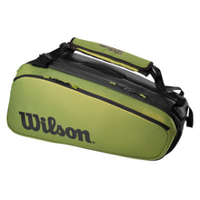 Load image into Gallery viewer, Wilson Super Tour Blade 9 Pack Tennis Bag - Black/Green
 - 1