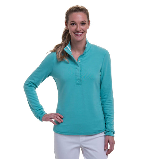 Fairway&Greene Kate Old School Wmn Golf Sweatshirt - Veridian/L