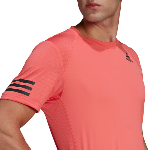 Adidas Club 3 Stripes Mens Tennis Shirt 2