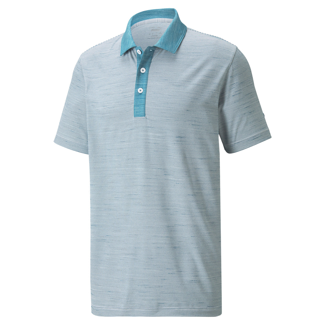 Puma Cloudspun Legend Mens Golf Polo - BLUE CORAL 17/XL