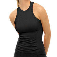Load image into Gallery viewer, Lucky in Love One Love Rib Womens Tennis Tank Top - BLACK 001/XL
 - 8