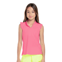 Load image into Gallery viewer, Lucky in Love Pleat Me Up Girls SL Golf Polo - PINK 648/M
 - 5