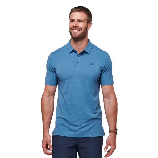 TravisMathew The Heater Mens Golf Polo - Stellar Blue/XXL