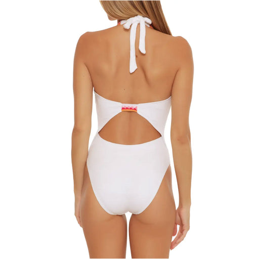 Trina Turk Tulum Halter Maillot Womens Swimsuit