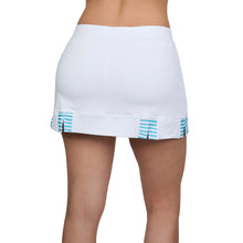 Load image into Gallery viewer, Sofibella White Racquet Aqua 13in Wmn Tennis Skirt
 - 2