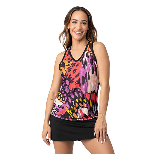 Sofibella Airflow Muscle Wht Wmns Tennis Tank Top - Birdie/2X