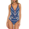 Becca Driftwood Plunge Starry Night One Piece Womens Swimsuit