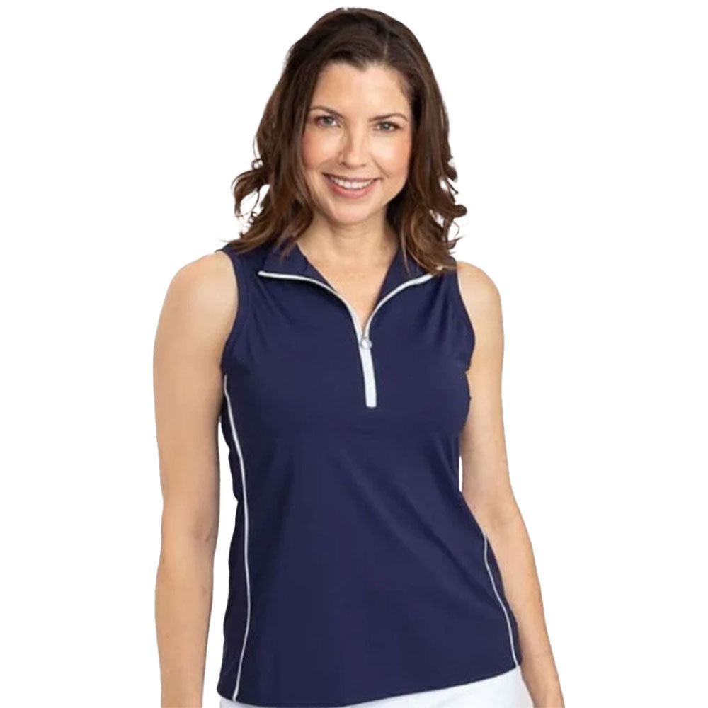 Kinona Keep It Covered Printed Womens Golf Polo - NAVY 224/XL