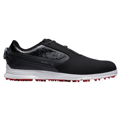 FootJoy Superlites XP BOA Mens Golf Shoes - Blk/Wht/Rd/2E WIDE/11.0