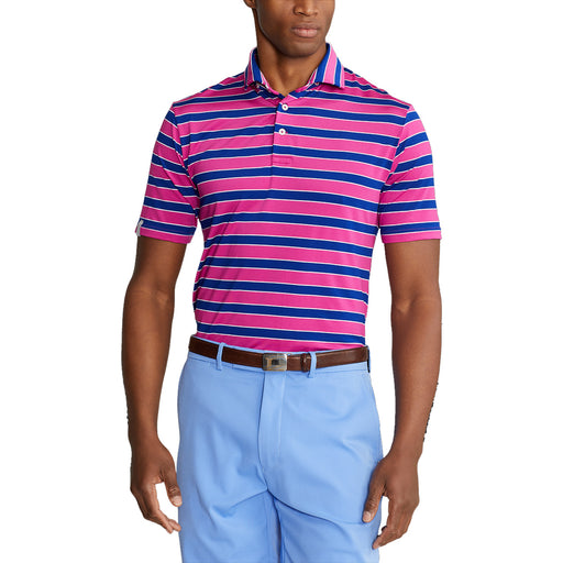 RLX Ralph Lauren Ftwt Tri Color Rd Mens Golf Polo - Heritage Royal/XL