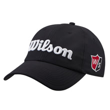 Load image into Gallery viewer, Wilson Pro Tour Mens Golf Hat - Black/White
 - 1