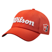 Load image into Gallery viewer, Wilson Pro Tour Mens Golf Hat - Orange/White
 - 9