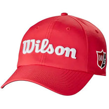 Load image into Gallery viewer, Wilson Pro Tour Mens Golf Hat - Red/White
 - 11