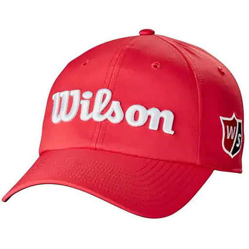 Wilson Pro Tour Mens Golf Hat - Red/White