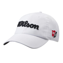 Load image into Gallery viewer, Wilson Pro Tour Mens Golf Hat - White/Black
 - 12