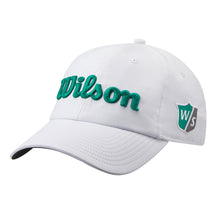 Load image into Gallery viewer, Wilson Pro Tour Mens Golf Hat - White/Green
 - 14