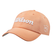 Load image into Gallery viewer, Wilson Pro Tour Womens Golf Hat - Peach/White
 - 3