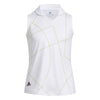 Adidas Pulse Lime White Girls Sleeveless Golf Polo