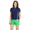 Kinona Sporty and Chic Navy Womens Golf Polo