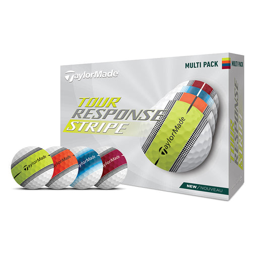 TaylorMade Tour Response Stripe Golf Balls - Dozen - Multi
