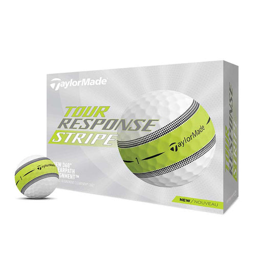 TaylorMade Tour Response Stripe Golf Balls - Dozen - White