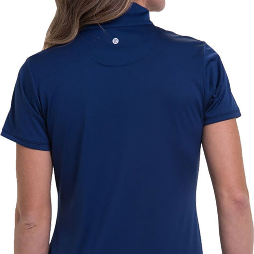EP NY Convertible Zip Mock Wmns SS Golf Polo