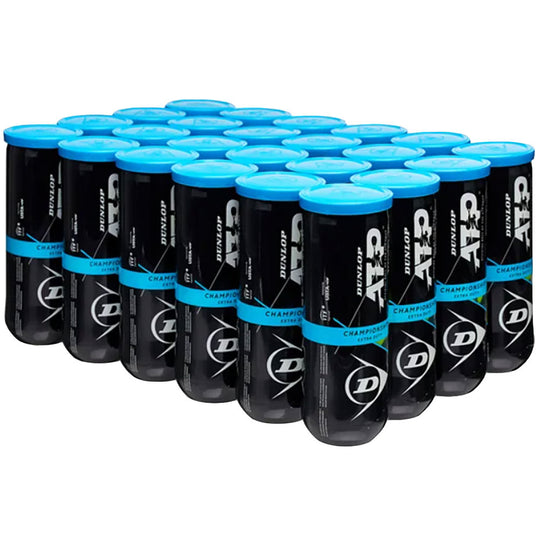 Dunlop ATP Champ XD TennisRacquets.com Logo Tennis Balls - Case