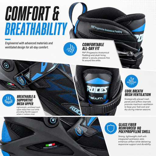 Roces Helium TIF II Azure Womens Inline Skates