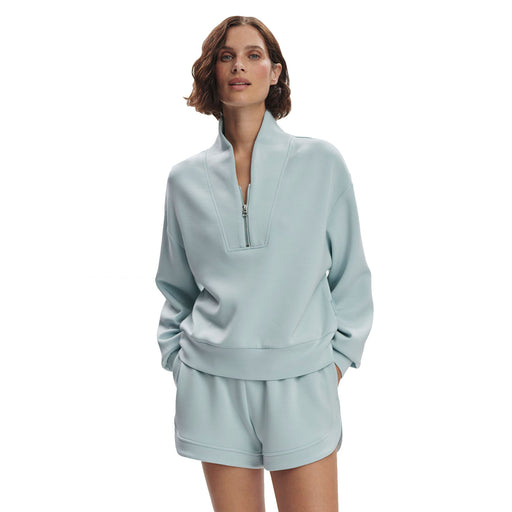 Varley Davidson Womens Half Zip Sweatshirt - Ether Blue/L