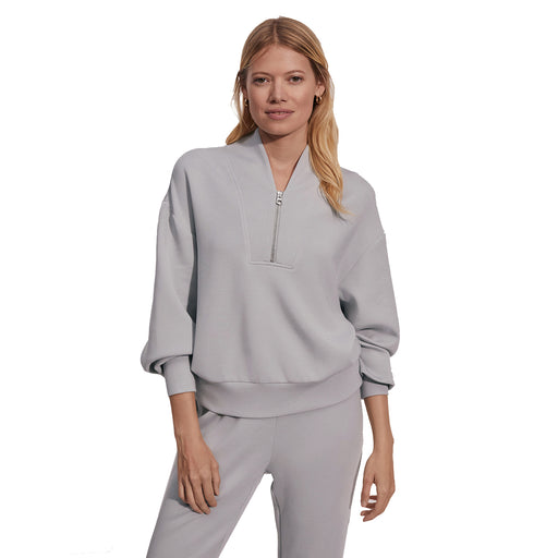 Varley Davidson Womens Half Zip Sweatshirt - Mirage Grey/M