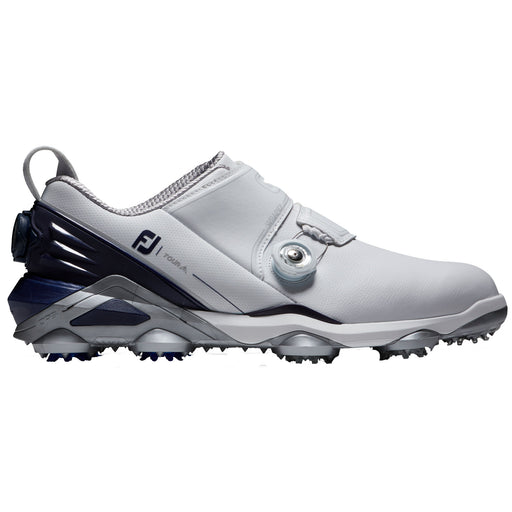 FootJoy Tour Alpha Dual BOA Mens Golf Shoes - Wht/Nvy/Gry/D Medium/13.0