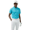 J. Lindeberg Blake Slim Fit Enamel Blue Mens Golf Polo