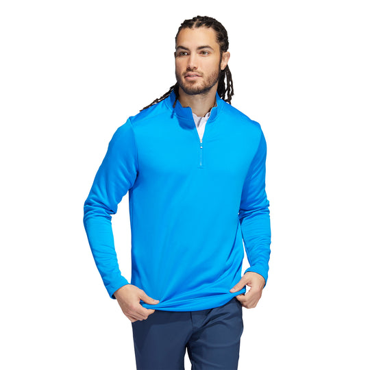 Adidas Club Blue Rush Mens Golf 1/4 Zip