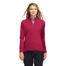 Load image into Gallery viewer, Adidas Textured Legacy Burgundy Womens Golf Jacket - Legacy Burgundy/XXL
 - 1