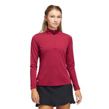 Load image into Gallery viewer, Adidas Ultimate365 Burgundy Womens Golf 1/2 Zip - Legacy Burgundy/XXL
 - 1