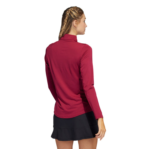 Adidas Ultimate365 Burgundy Womens Golf 1/2 Zip