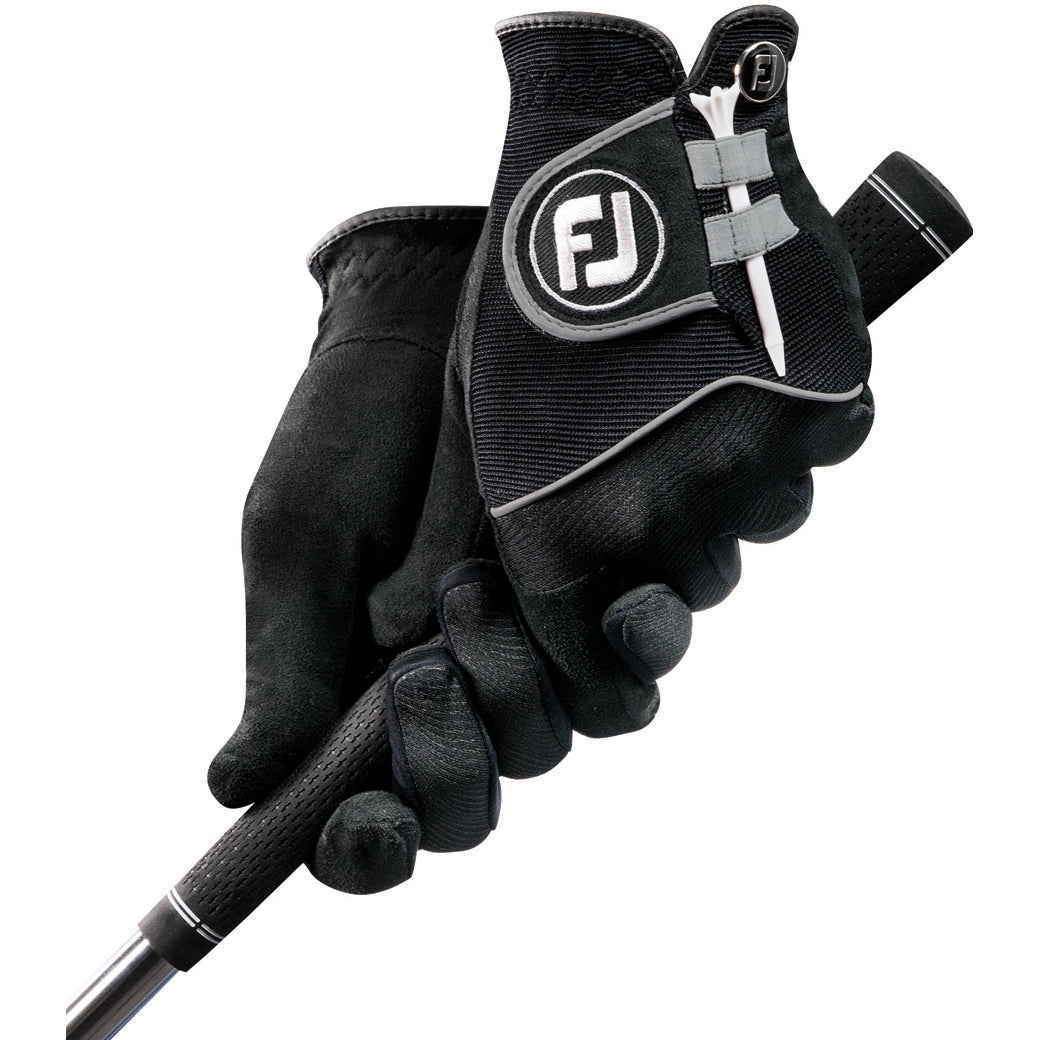 FootJoy RainGrip Pair Black Mens Golf Gloves 24 - Pair/XXL