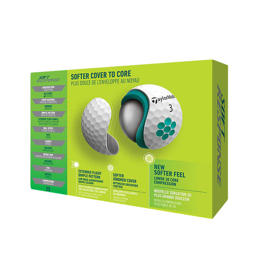 TaylorMade Soft Response Golf Balls - One Dozen