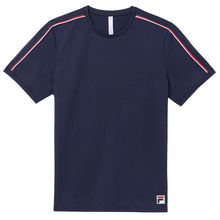 Load image into Gallery viewer, Fila Essentials Heritage Jacquard Men Tennis Shirt - NAVY 412/XXL
 - 3