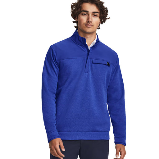 Under Armour Storm Speck Swtr Flc Men Golf 1/2 Zip - SONAR BLUE 1403/XXL