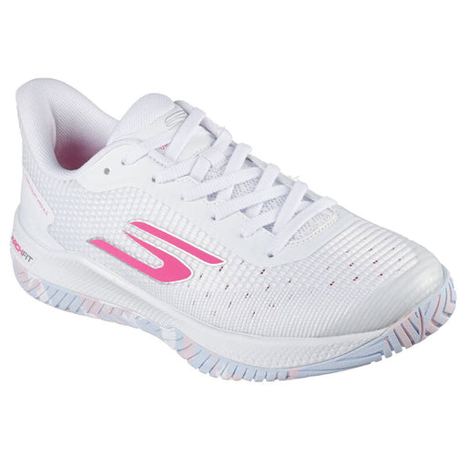 Skechers Viper Court Pro Womens Pickleball Shoes - White/Pink/Blue/B Medium/11.0