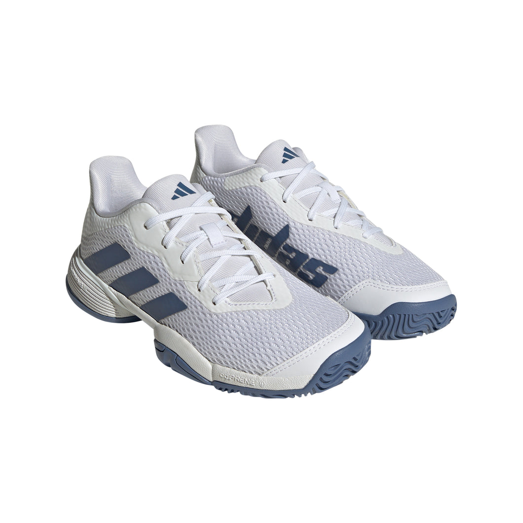 Adidas Barricade Junior Tennis Shoes 1 - White/Crew Blue/M/6.0