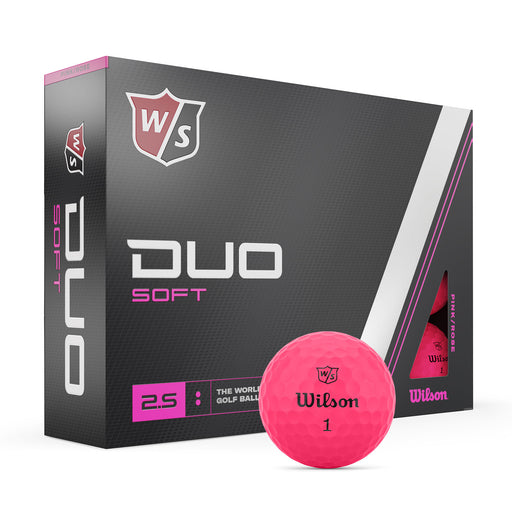 Wilson Duo Soft Golf Balls 2023 - Dozen - Pink