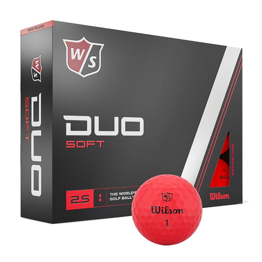 Wilson Duo Soft Golf Balls 2023 - Dozen - Red