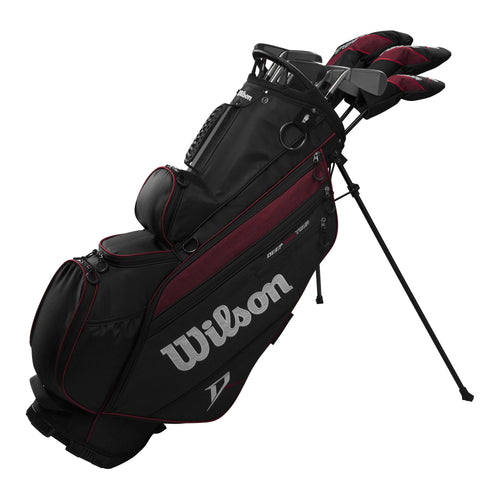 Wilson Deep Red Tour Right Hand Mens Carry Complete Golf Set - 2