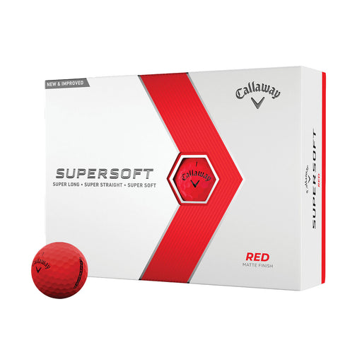 Callaway Supersoft Matte Golf Balls - Dozen 2024 - Red